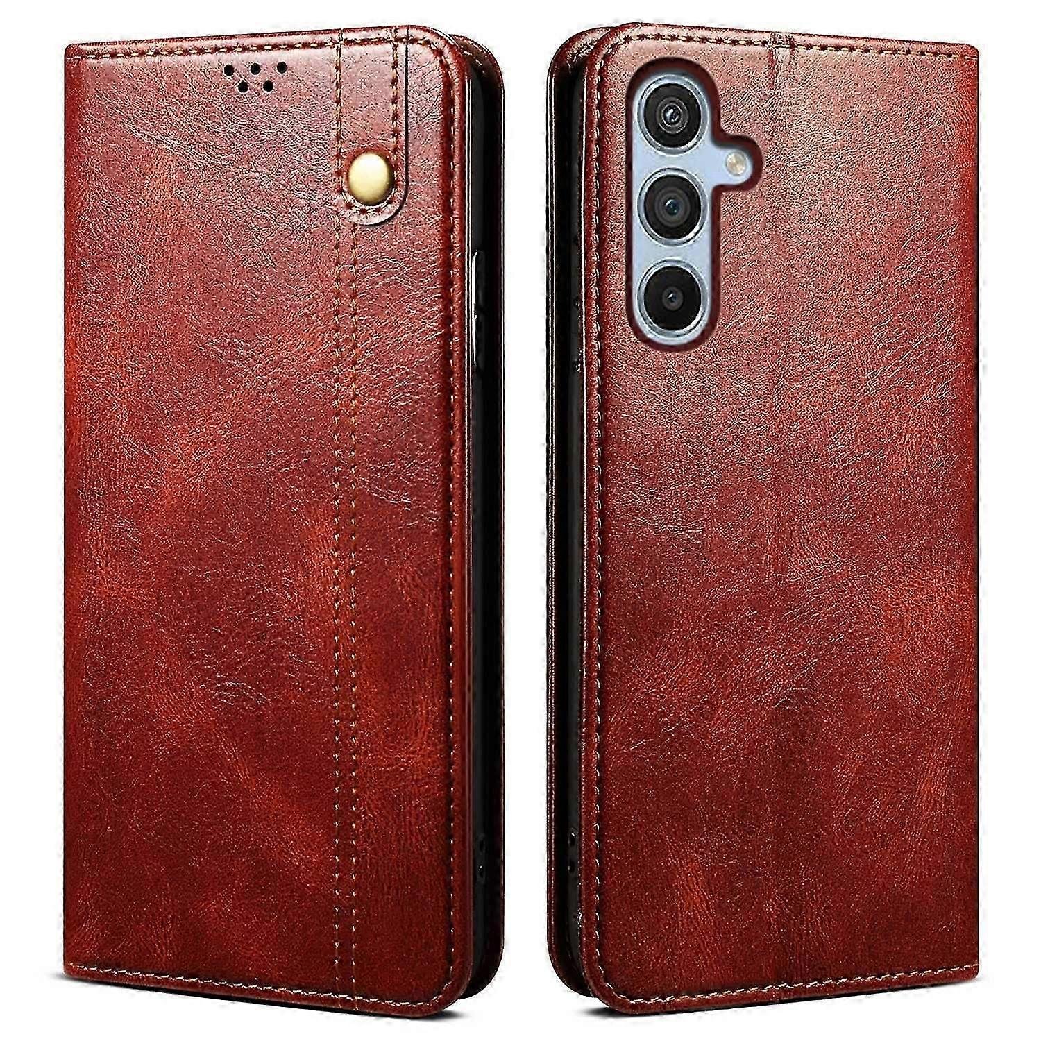 Do Samsung Galaxy A35 5G Skórzane etui Magnetyczne automatyczne zamykanie portfela Wielobarwny Style D