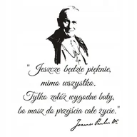 Naklejki na ścianę - Napis na ścianę naklejka Papież Jan Paweł II - 270, 144x120 cm - miniaturka - grafika 1