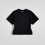 Koszulki i topy damskie - Reserved - Taliowany t-shirt - Czarny - miniaturka - grafika 1