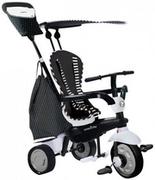 Rowerki trójkołowe - smarTrike 6952400 - Glow Touch Steering 4 w 1 trójkołowy, czarny/biały - miniaturka - grafika 1