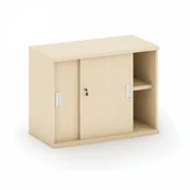 Inne meble biurowe - B2B Partner Nadstawka z przesuwnymi drzwiami, 800 x 400 x 600 mm, brzoza CF-C80601-M, CF-060 - miniaturka - grafika 1