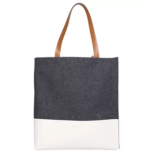 Torebki damskie - Marni Shopper SHMPV0 filc - grafika 1