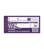 Druki akcydensowe - WZ Wydanie towarów na zewnątrz 1/3 A4 351-8 - miniaturka - grafika 1