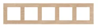 Klawisze i ramki - Kontakt Simon Ramka pięciokrotna Nature Simon 55 - dąb jasny - miniaturka - grafika 1
