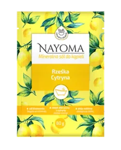 Nayoma Mineralna sól do kąpieli Rześka Cytryna, 80 g - Kosmetyki do kąpieli - miniaturka - grafika 1