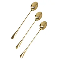 Zestawy sztućców - Zestaw łyżeczek do latte Homla STILO 3 szt - Złote - miniaturka - grafika 1