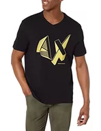 Koszulki męskie - Armani Exchange T-shirt męski, Czarny, XL - miniaturka - grafika 1