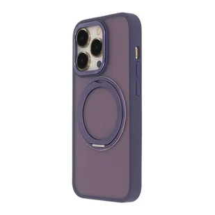 Etui TECTO SHIELD Secure Spinning Mag do Apple iPhone 14 Pro Przezroczysto-fioletowy - Etui i futerały do telefonów - miniaturka - grafika 1