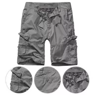 Spodnie sportowe męskie - Szorty bushcraft męskie Brandit Ty Szare - miniaturka - grafika 1