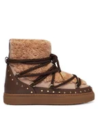 Śniegowce damskie - Inuikii Śniegowce Curly Rock 1001.003.0071 Beżowy - miniaturka - grafika 1