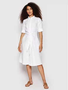 Ralph Lauren Lauren Sukienka koszulowa 200831364001 Biały Regular Fit - Sukienki - miniaturka - grafika 1