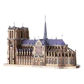 Puzzle - Piececool Puzzle Metalowe Model 3D - Katedra Notre Dame - miniaturka - grafika 1