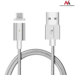 Maclean Kabel micro USB magnetyczny silver MCE160 Quick & Fast Charge - Kable USB - miniaturka - grafika 3