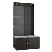 Meble do przedpokoju - Garderoba szafka na buty do przedpokoju RAMIKO 4 panele tapicerowane - miniaturka - grafika 1