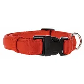 Obroże dla psów - Zolux Cushion obroża taśma 15 mm kol czerwony - miniaturka - grafika 1