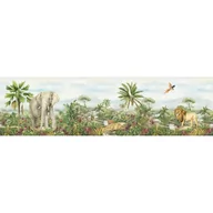 Wyposażenie pokoiku dziecięcego - Dekoracyjny pas samoprzylepny Jungle 2, 500 x 9,7 cm - miniaturka - grafika 1