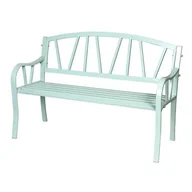 Ławki ogrodowe - Ławka metalowa jasnozielona - miniaturka - grafika 1