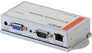 Lindy 32765 Przedłużacz, odbiornik sygnału VGA + AUDIO do 250m - Przełączniki KVM - miniaturka - grafika 1