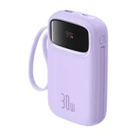Powerbanki - Powerbank Baseus QPow 2 10000mAh 30W 2xUSB-C (fioletowy) - miniaturka - grafika 1