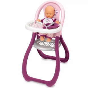 Smoby Krzesełko Baby Nurse do Karmienia 24019 - Lalki dla dziewczynek - miniaturka - grafika 2