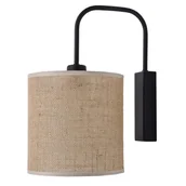 Lampy ścienne - Ścienna lampa Lamego 4047 Shilo do przedpokoju walec jutowa beżowa - miniaturka - grafika 1