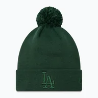 Czapki damskie - Czapka z daszkiem damska New Era Metallic Bobble Knit Beanie Los Angeles Dodgers dark green WYSYŁKA W 24H 30 DNI NA ZWROT - miniaturka - grafika 1