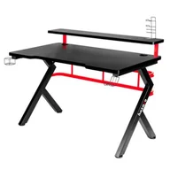 Moda i Uroda OUTLET - Biurko gamingowe Huzaro Hero 5.0 Red - miniaturka - grafika 1