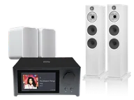 Kino domowe - NAD C 700 V2 (czarny) + 603 S3 (biały) + Pulse Flex 2i (biały) - miniaturka - grafika 1