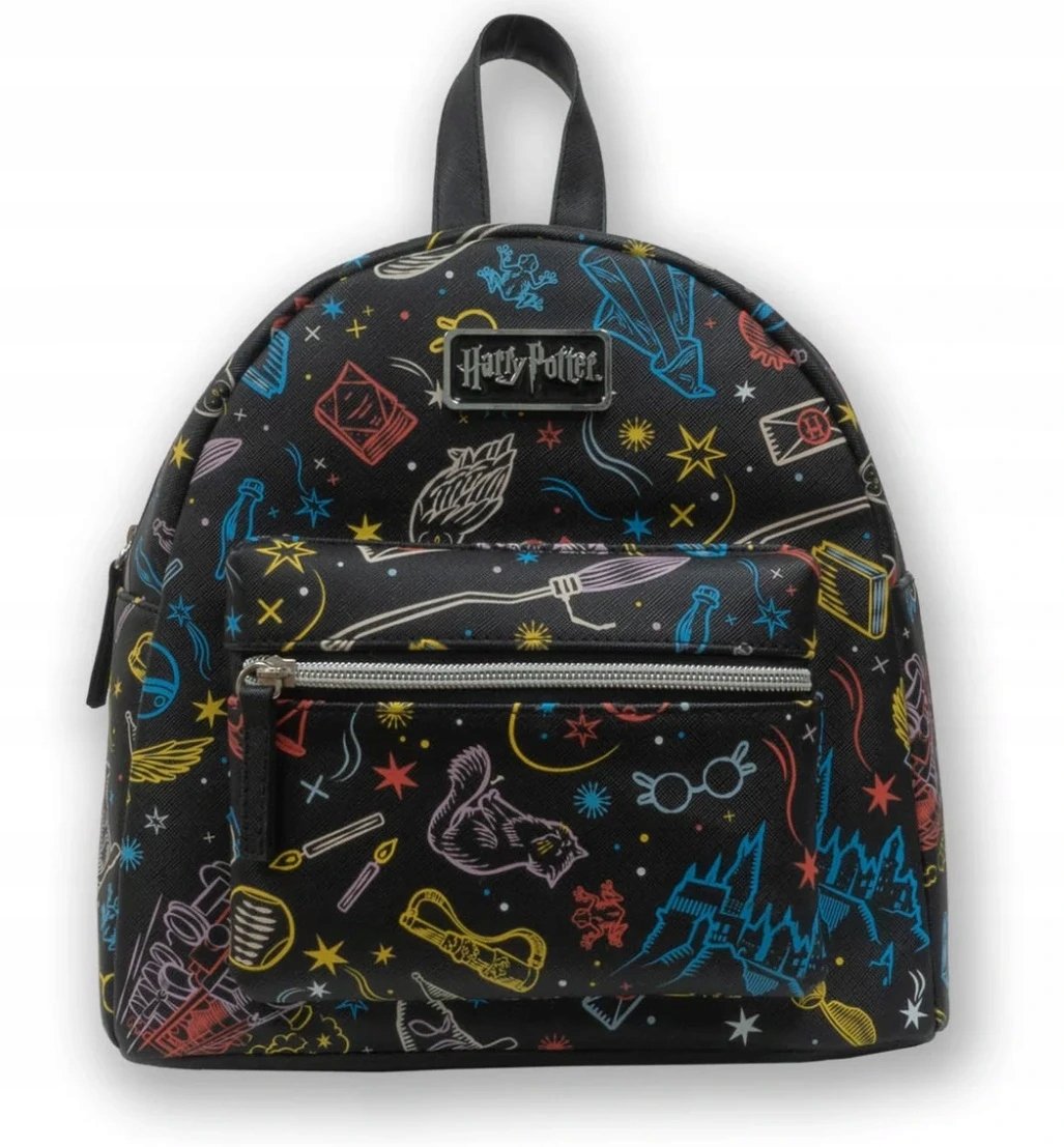 Plecak czarny z symbolami brodawek, Harry Potter