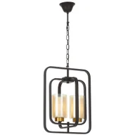 Lampy sufitowe - LAMPA WISZĄCA LOFT CHARNO-MOSIĘŻNA CHICAGO W2 - miniaturka - grafika 1