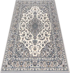 Dywan NAIN Ramka ornament 7335/51935 beż / granat niebieski 80x150 cm - Dywany - miniaturka - grafika 1