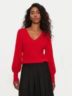 Swetry damskie - Morgan Sweter 242-MPANDA Czerwony Regular Fit - miniaturka - grafika 1