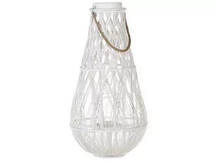 Beliani Lampion biały 75 cm TONGA - Świeczniki - miniaturka - grafika 1