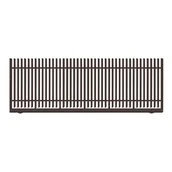 Ogrodzenia - Polbram Brama przesuwna bez przeciwwagi Negros 4x1,5 m prawa brązowa - miniaturka - grafika 1