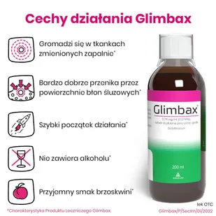 Medagro Glimbax roztwór do płukania jamy ustnej 200 ml - Płyny do płukania jamy ustnej - miniaturka - grafika 5