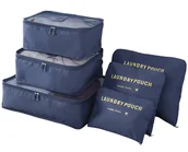 Akcesoria podróżnicze - Zestaw Organizerów Podróżnych Do Walizki Praktyczne Pokrowce Na Odzież - miniaturka - grafika 1