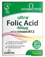 Suplementy diety - Vitabiotics Ultra Folic Acid 400µg Suplement Diety 60 Tabletek - miniaturka - grafika 1