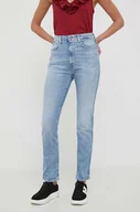 Spodnie damskie - Pepe Jeans jeansy damskie kolor niebieski - miniaturka - grafika 1