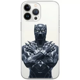 Etui Marvel dedykowane do Samsung GALAXY NOTE 20, wzór: Czarna Pantera 012 Etui częściowo przeźroczyste, oryginalne i oficjalnie licencjonowane - Etui i futerały do telefonów - miniaturka - grafika 1