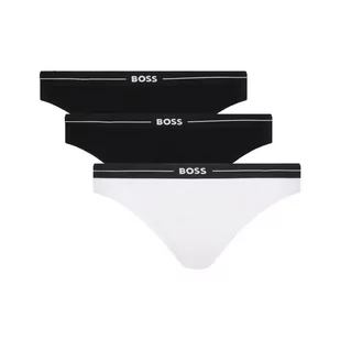 BOSS Stringi 3-pack 3P THONG - Majtki damskie - miniaturka - grafika 1