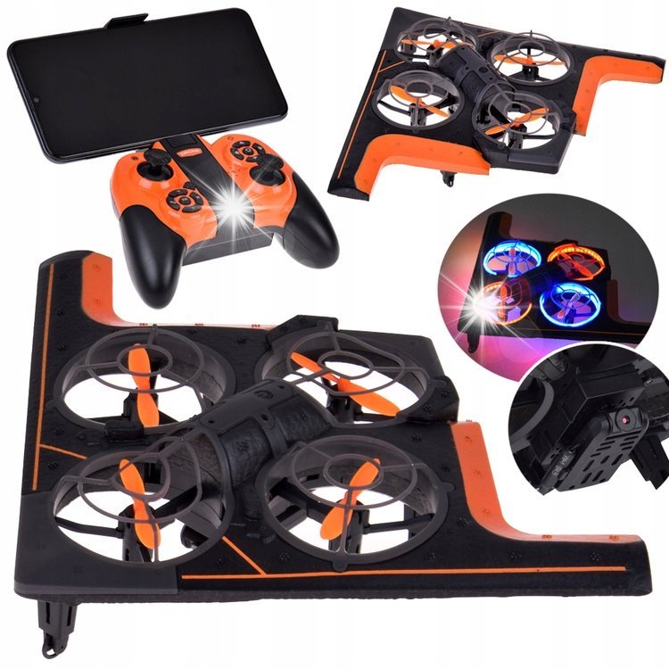 Dron Jokomisiada Zdalnie sterowany dron Quadcopter pojazd latający na aplikację RC0702