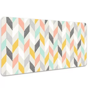 Mata ochronna na biurko Tapeta w jodełkę 100x50 cm, Dywanomat - Podkładki na biurko - miniaturka - grafika 1