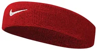Ozdoby do włosów - Nike Swoosh Unisex Opaska na Czoło dla Dorosłych, Czerwony, Jeden Rozmiar - miniaturka - grafika 1