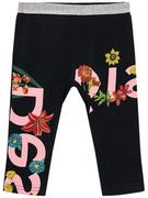 Spodnie i spodenki dla dziewczynek - Desigual Legginsy Vigo 21SGKK02 Czarny Regular Fit - miniaturka - grafika 1