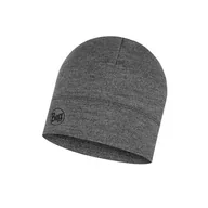 Czapki damskie - Buff, Czapka zimowa, Merino Wool Hat Loose Fit, szary - miniaturka - grafika 1