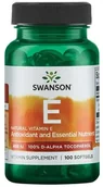 Serce i układ krążenia - SWANSON Witamina E Naturalna 400 iu 100 kapsułek - miniaturka - grafika 1