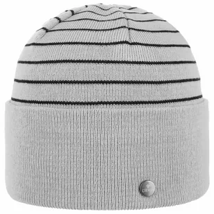 Czapka z Mankietem Organic Cotton by Lierys, szary, One Size - Czapki damskie - miniaturka - grafika 1