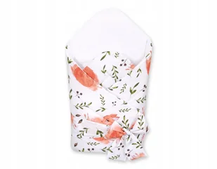 Rożek dla niemowląt z wiązaniem 2w1 usztywniany i miękki - wiewiórki białe - Rożki i beciki Rożek dla niemowląt z wiązaniem 2w1 usztywniany i miękki - wiewiórki białe - Rożki i beciki - miniaturka - grafika 1