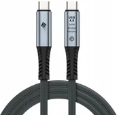 Kable USB - Szybki kabel do przesyłu danych 40Gbps Gb/s USB4 Thunderbolt 3/4 240W 0.5m - miniaturka - grafika 1