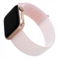 Akcesoria do smartwatchy - Fixed Pasek wymienny Nylon Strap na Apple Watch 42/44/45/49 mm FIXNST-434-PI Różowy - miniaturka - grafika 1